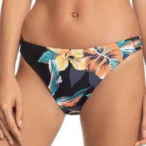 NEW Roxy Floral Strappy Side Full Coverage Bikini Bottoms Sz. S